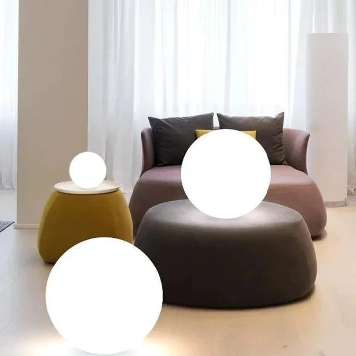 Outdoor Globe Lamp - Illuminated Sphere Floor Light