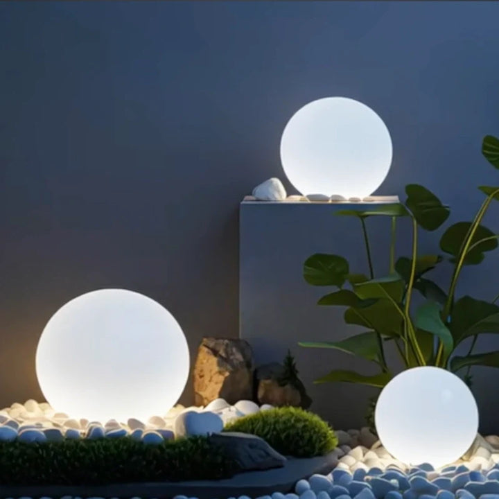 Outdoor Globe Light - Round LED Garden Ball Lamp