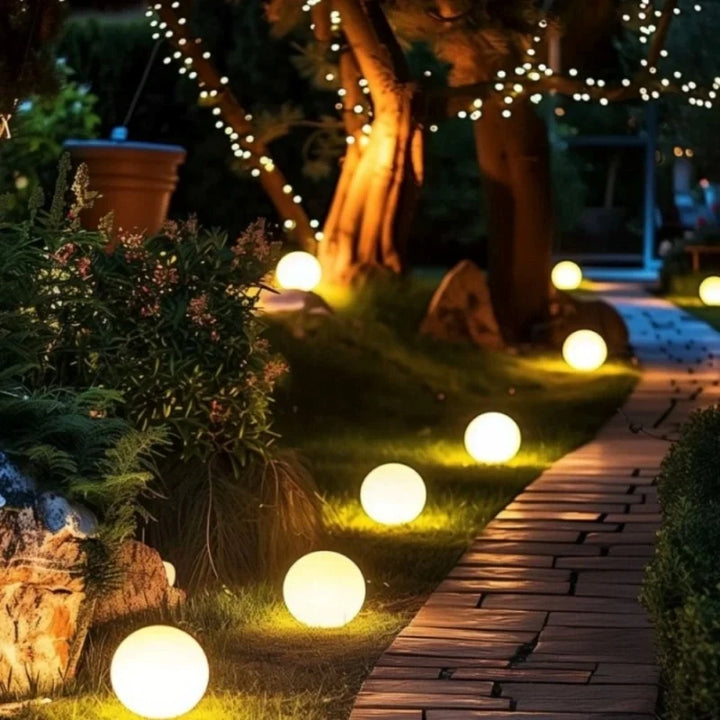 Outdoor Globe Light - Round LED Garden Ball Lamp