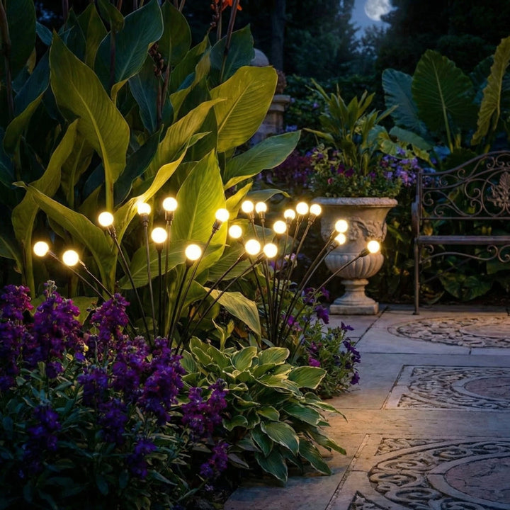 Outdoor Solar Garden Lamp - Firefly Swaying Stem Stake Light