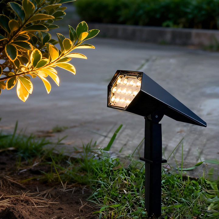 Outdoor Solar Spotlight - Ground Stake Garden Spot Lamp