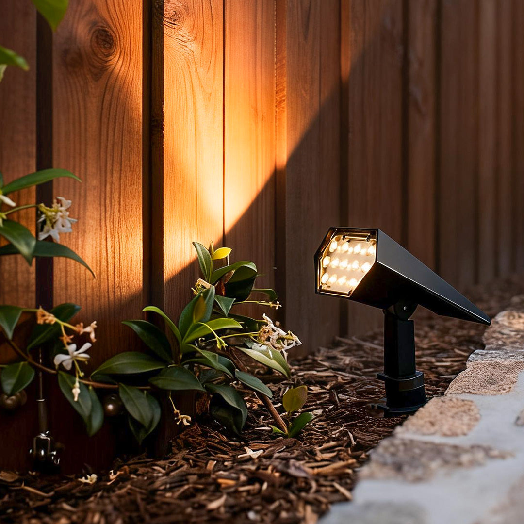 Outdoor Solar Spotlight - Ground Stake Garden Spot Lamp