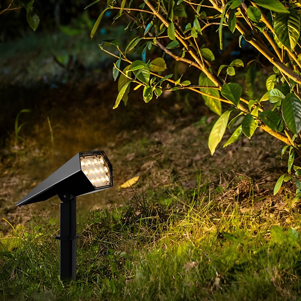 Outdoor Solar Spotlight - Ground Stake Garden Spot Lamp