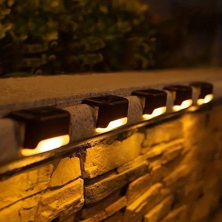 Outdoor Solar Step Lamp Angled Deck Light