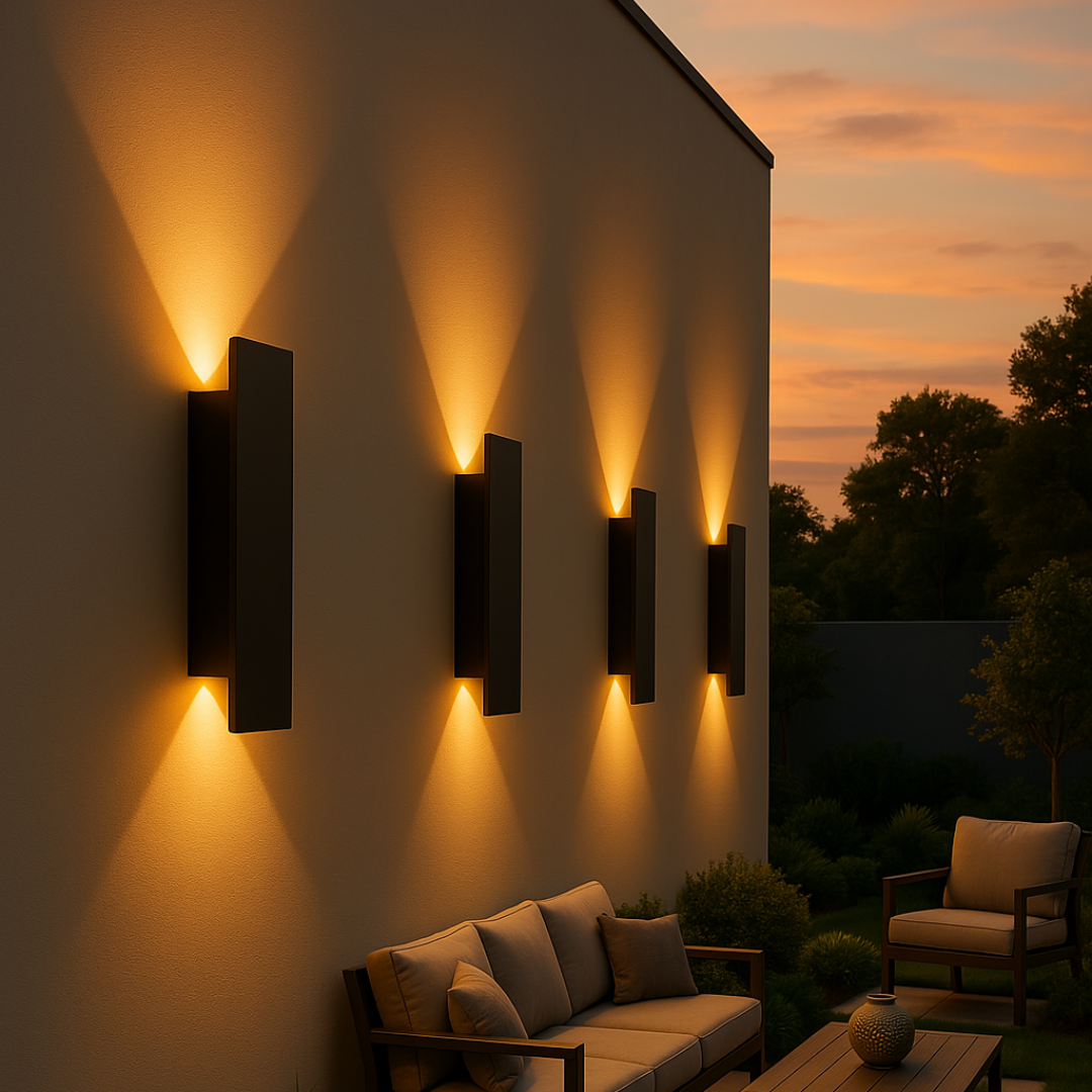 Outdoor Wall Light Vertical Bar Up and Down LED Sconce