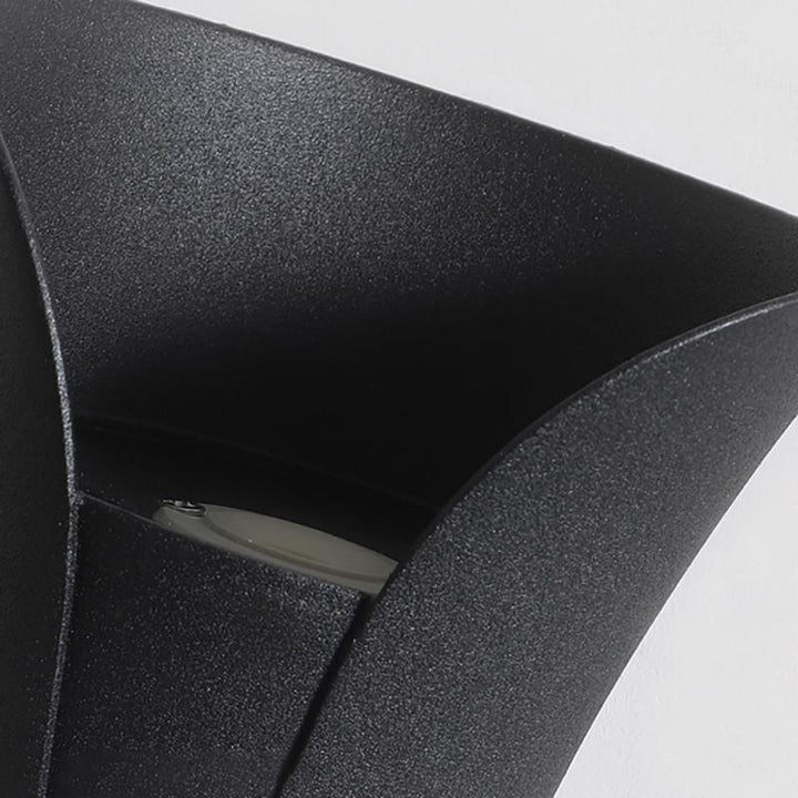 Outdoor Wall Mounted Lamp - Curved Hourglass Up and Down Light