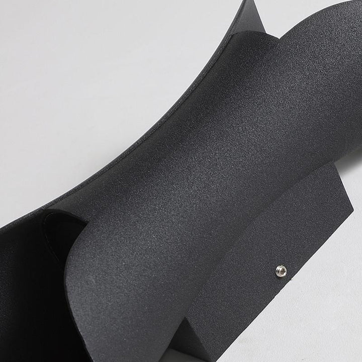 Outdoor Wall Mounted Lamp - Curved Hourglass Up and Down Light