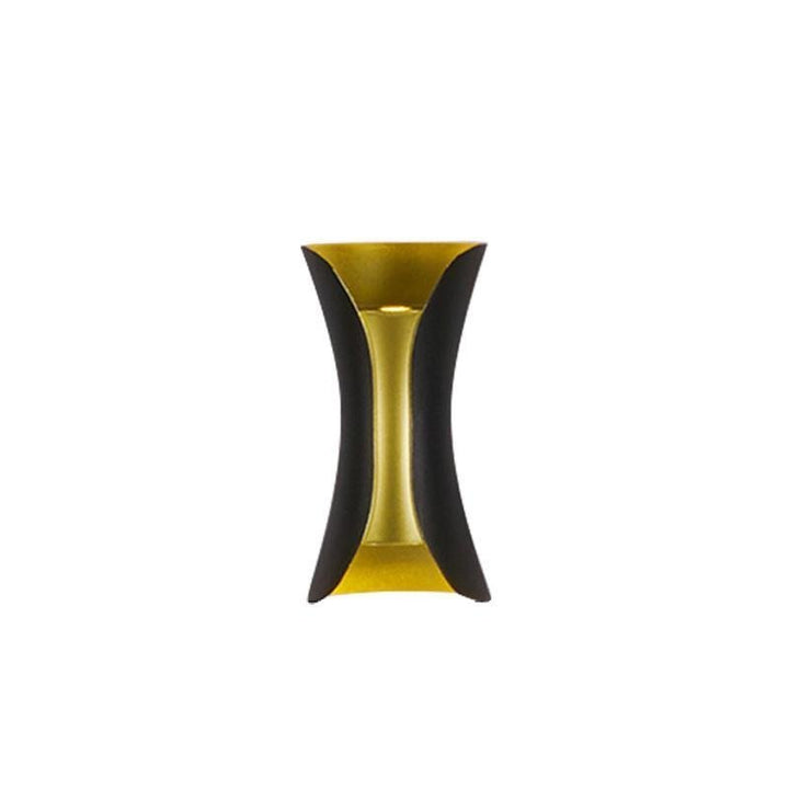 Outdoor Wall Mounted Lamp - Curved Hourglass Up and Down Light