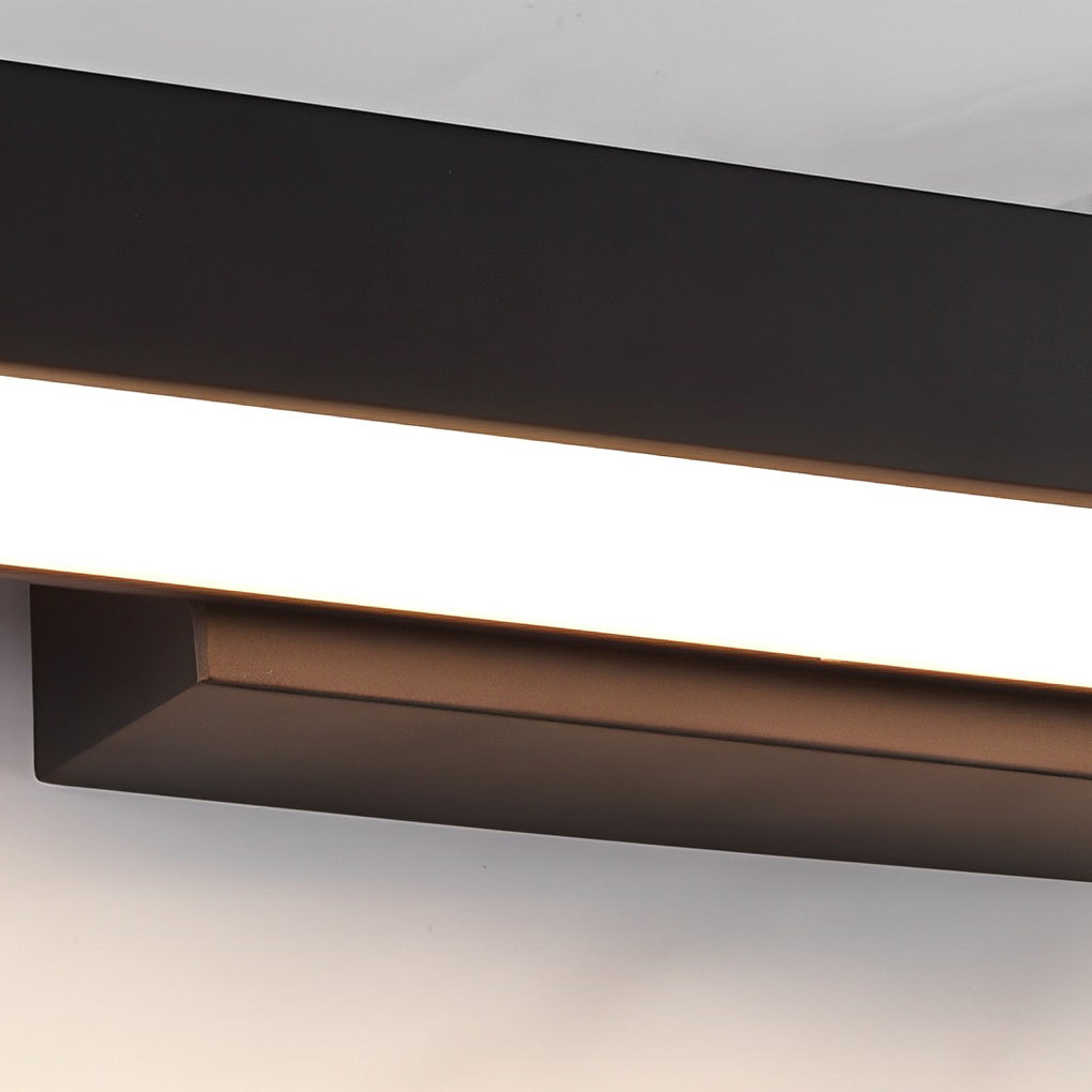 Outdoor Wall Mounted Lamp - Horizontal Linear Bar LED Shade
