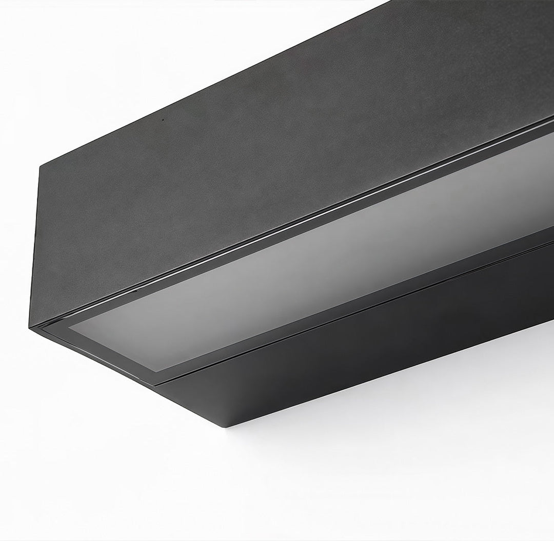 Outdoor Wall Mounted Lamp - Horizontal Rectangular Bar Light