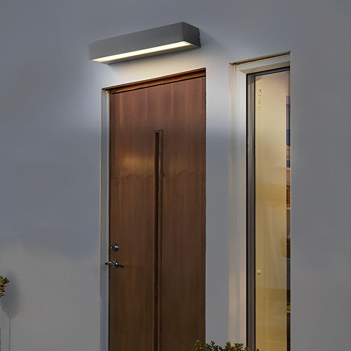 Outdoor Wall Mounted Lamp - Horizontal Rectangular Bar Light