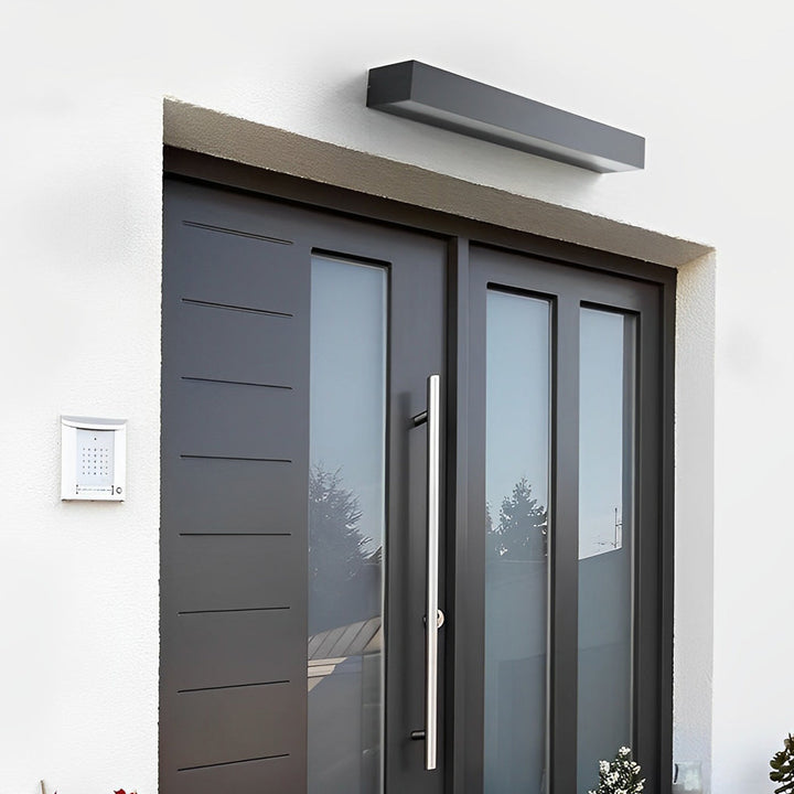 Outdoor Wall Mounted Lamp - Horizontal Rectangular Bar Light
