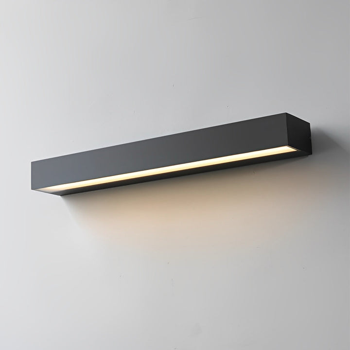 Outdoor Wall Mounted Lamp - Horizontal Rectangular Bar Light