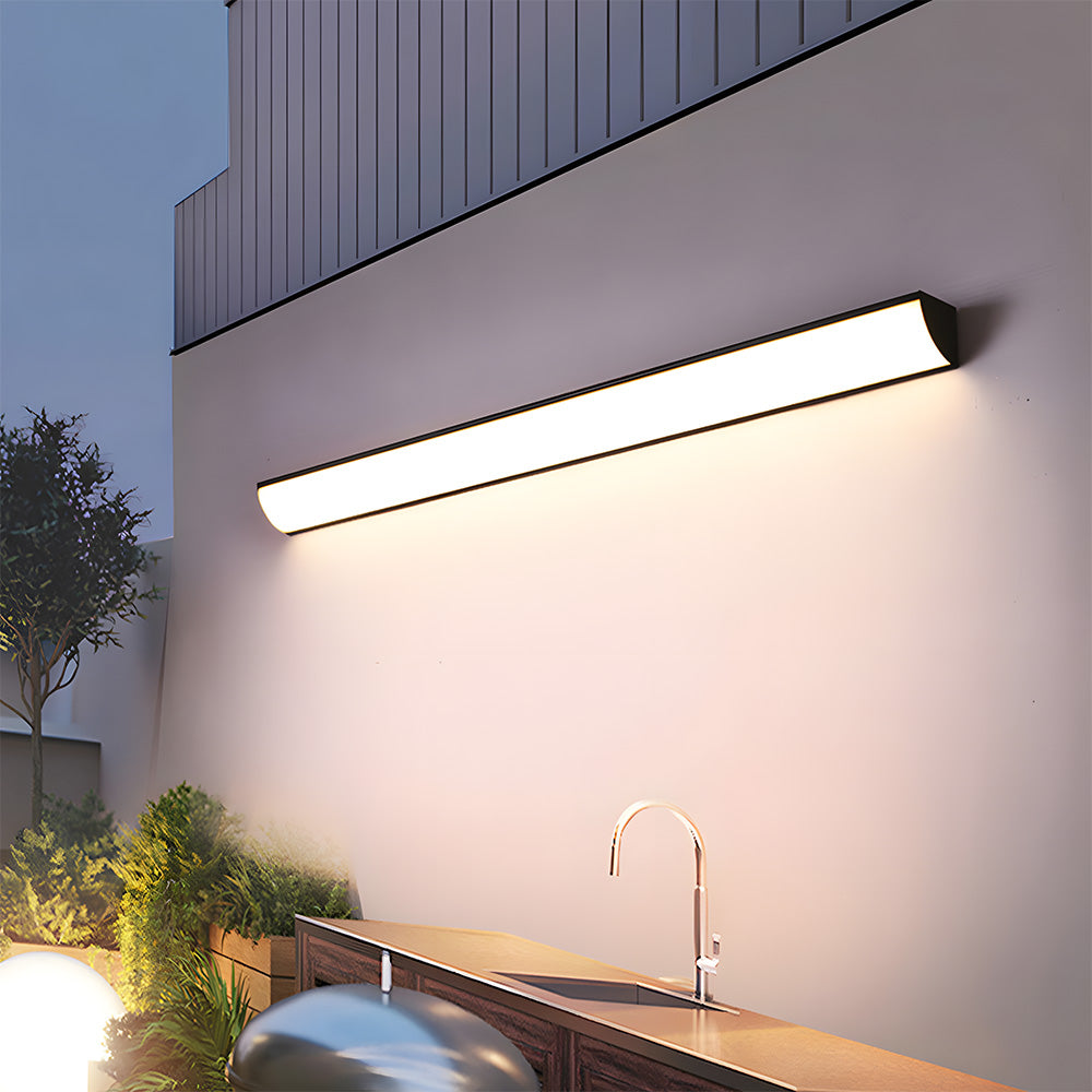 Outdoor Wall Mounted Lamp - Linear Bar LED Shade