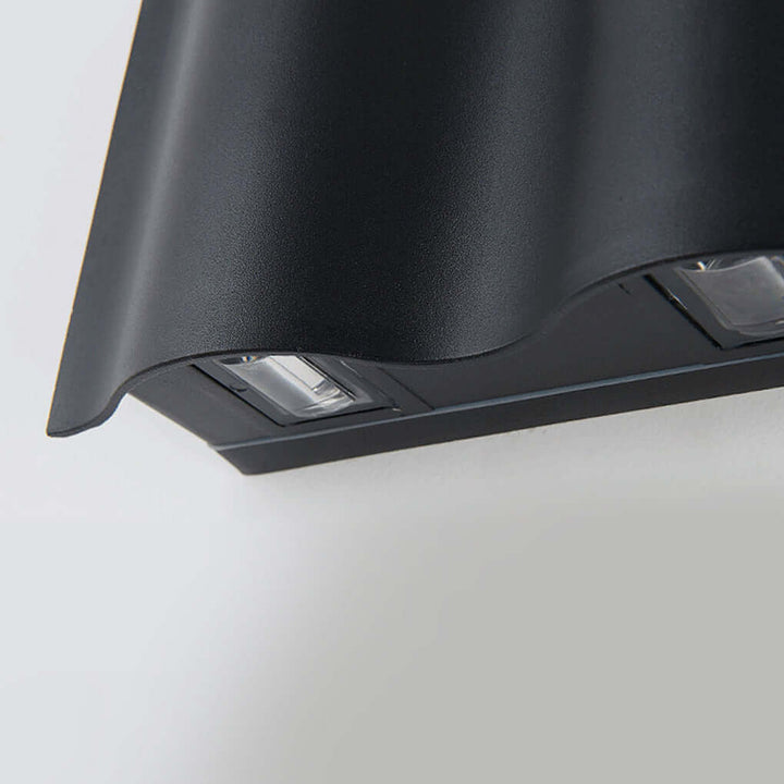 Outdoor Wall Mounted Lamp - Ribbed Cylinder Up and Down Light
