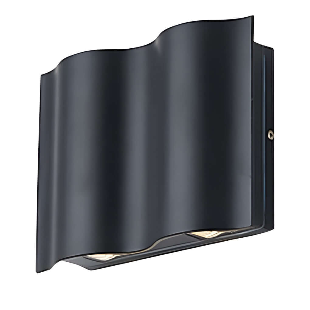 Outdoor Wall Mounted Lamp - Ribbed Cylinder Up and Down Light