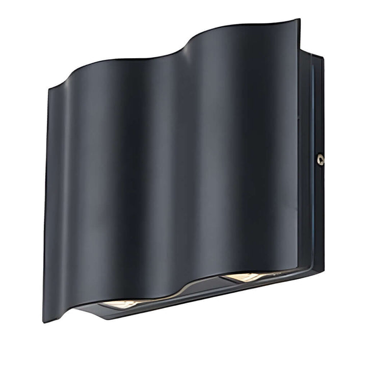 Outdoor Wall Mounted Lamp - Ribbed Cylinder Up and Down Light