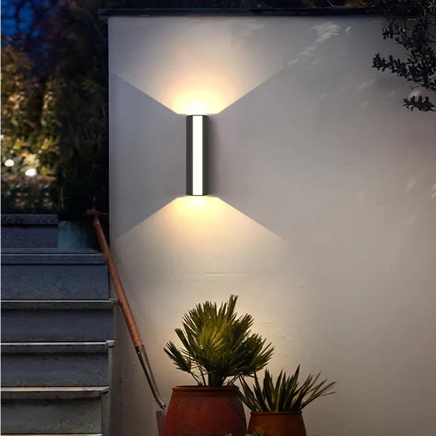 Outdoor Wall Mounted Lamp - Vertical Bar Up and Down Light