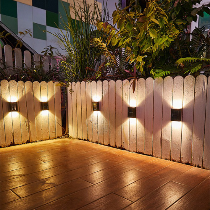Outdoor Wall Mounted Solar Lamp Up Down Light