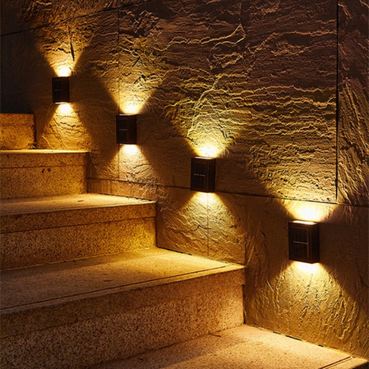 Outdoor Wall Mounted Solar Lamp Up Down Light