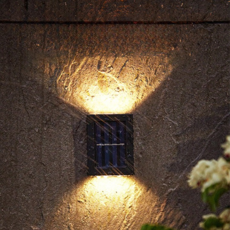 Outdoor Wall Mounted Solar Lamp Up Down Light