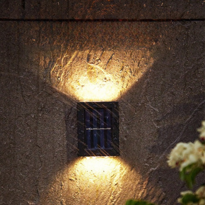 Outdoor Wall Mounted Solar Lamp Up Down Light