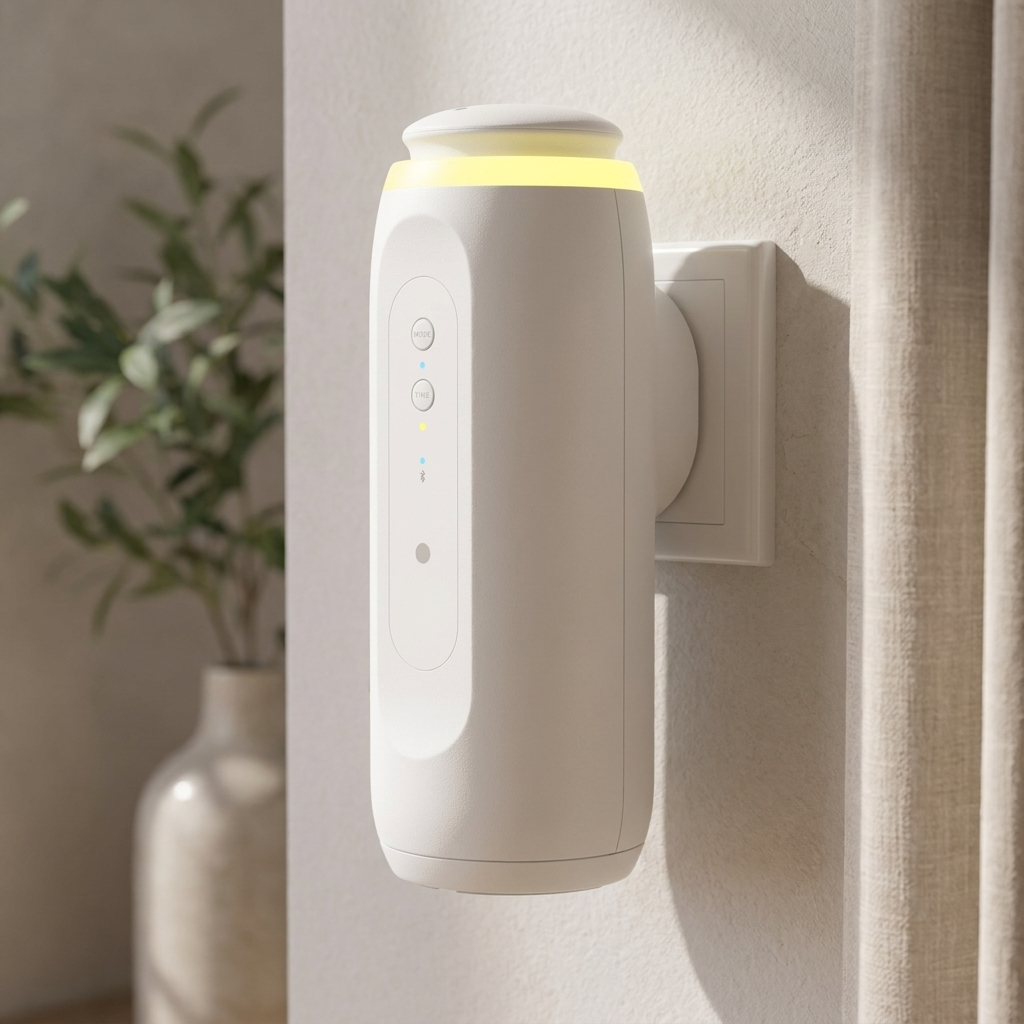 Plug In Aroma Diffuser Night Light Cylindrical Wall Unit