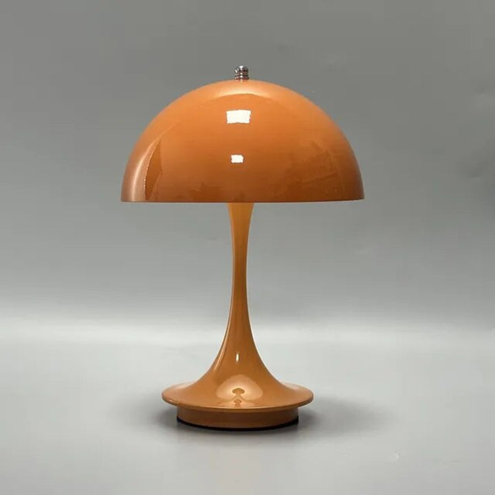 Portable Table Lamp - Domed Shade with Flared Stem Base
