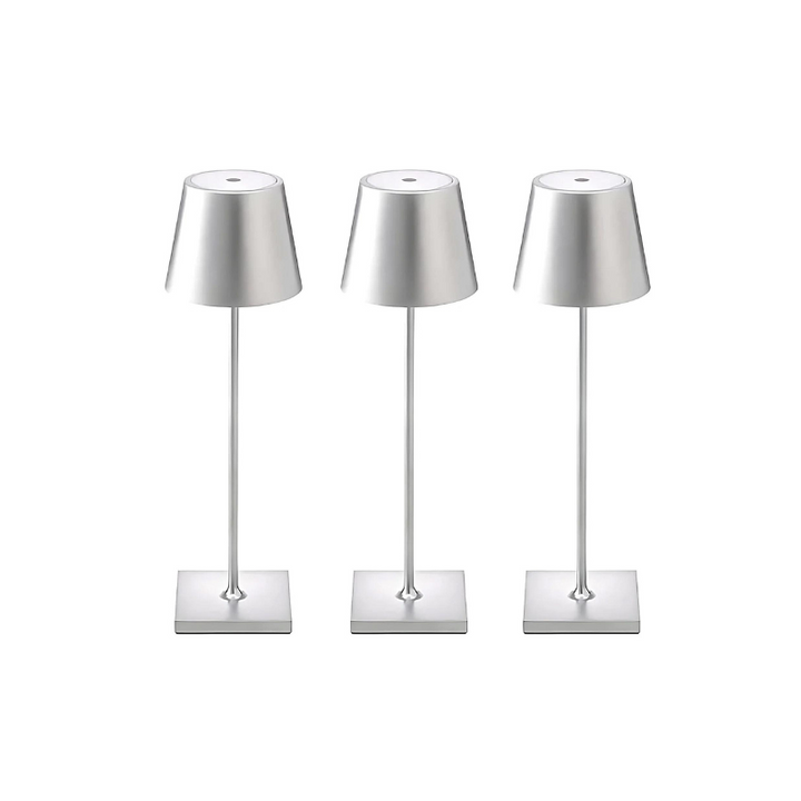 Portable Table Lamp - Tapered Shade with Slim Stem