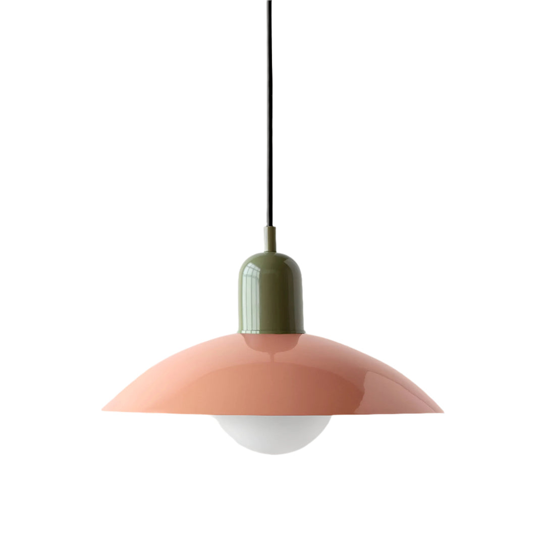 Suspension Pendant Lamp - Domed Shade with Globe