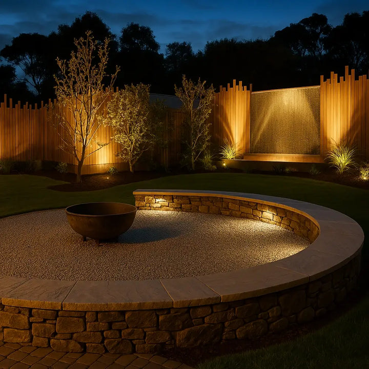 Solar Garden Spotlight - Outdoor LED Ground Stake Light with Solar Panel