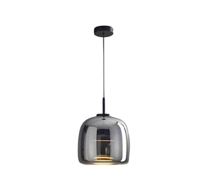 Suspension Pendant Lamp - Bell Shaped Shade with Inner Diffuser
