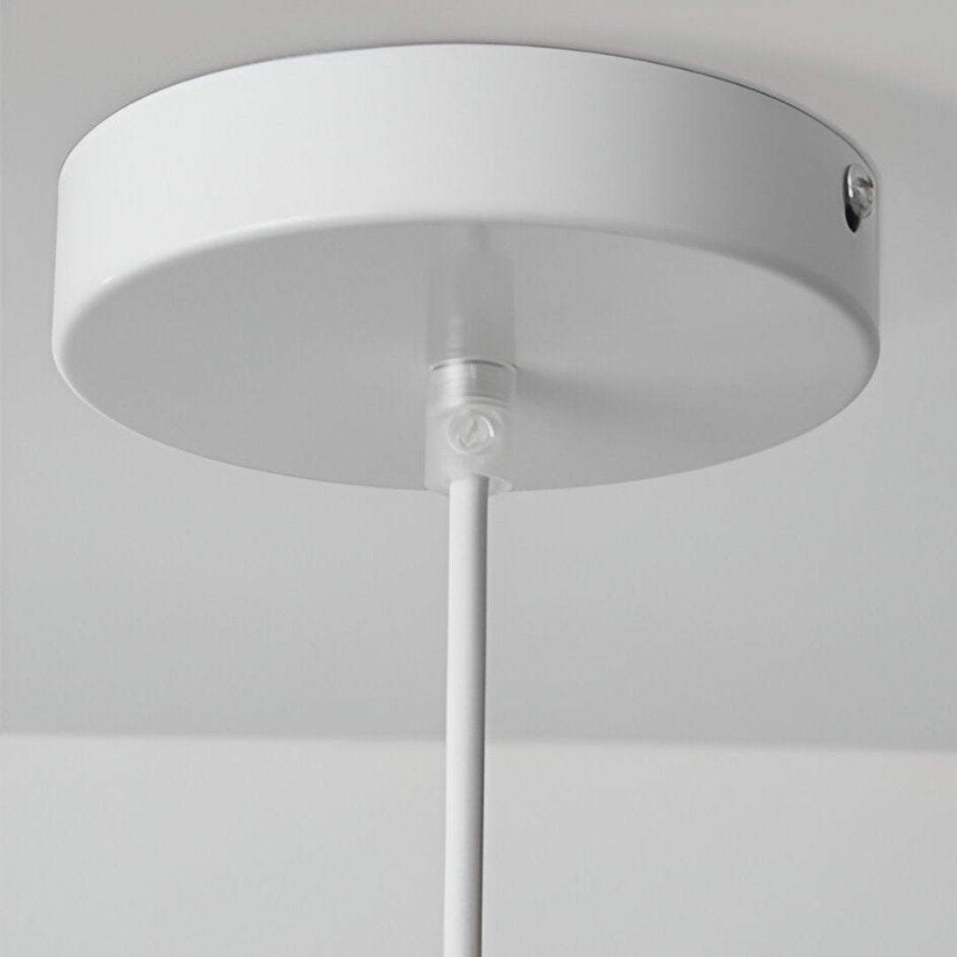 Suspension Pendant Lamp - Domed Pebble Shaped Shade