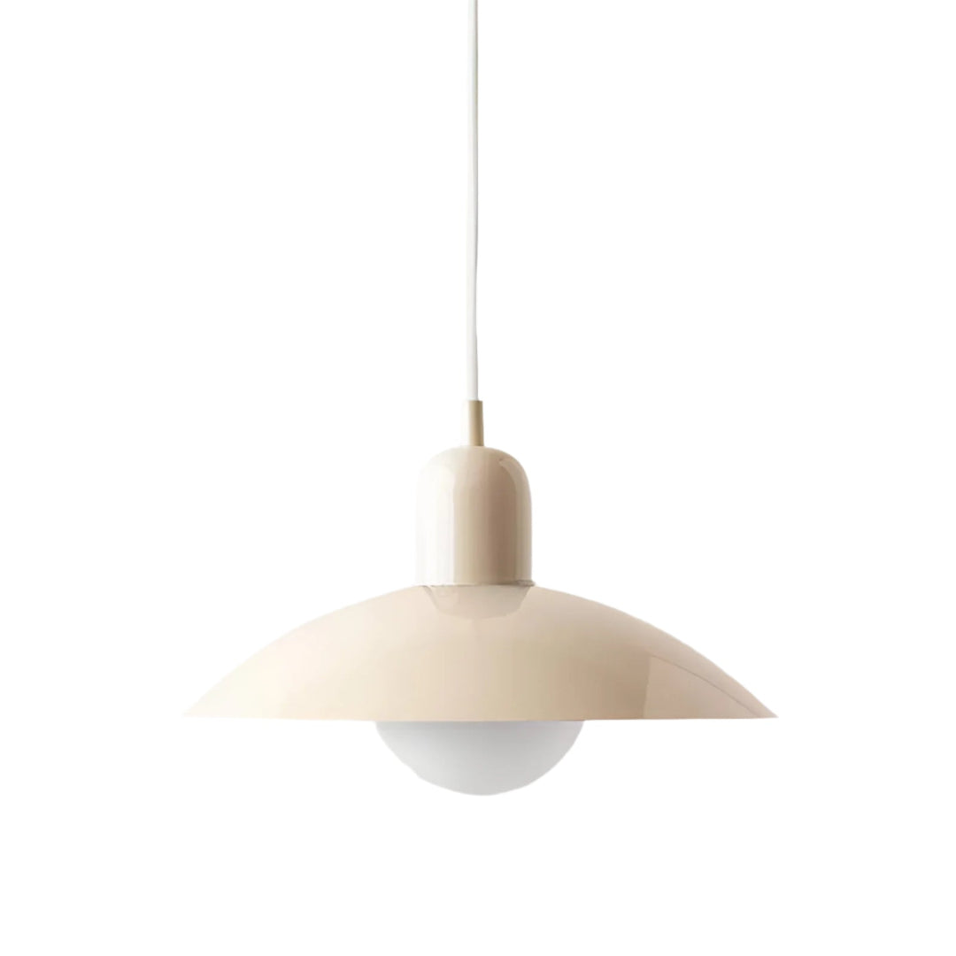 Suspension Pendant Lamp - Domed Shade with Globe