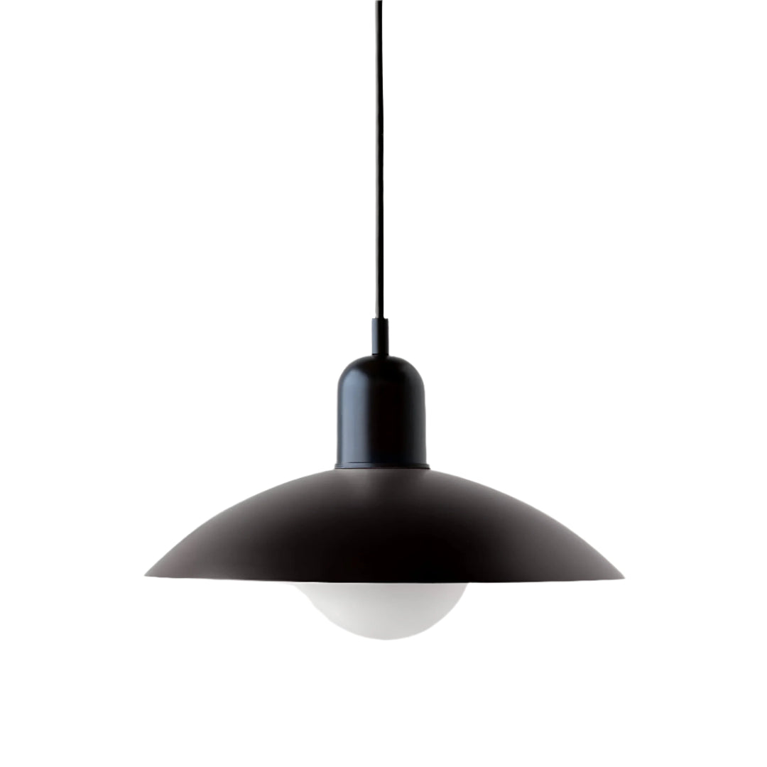 Suspension Pendant Lamp - Domed Shade with Globe