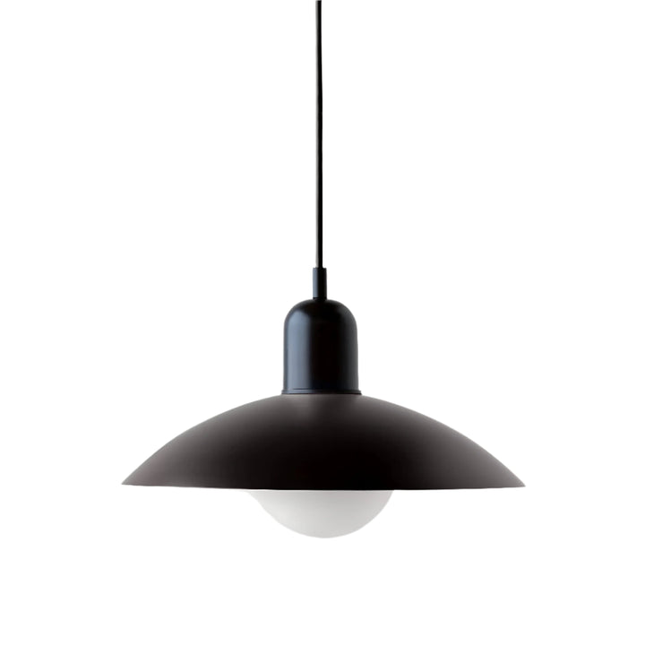 Suspension Pendant Lamp - Domed Shade with Globe