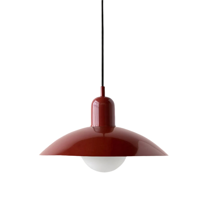 Suspension Pendant Lamp - Domed Shade with Globe