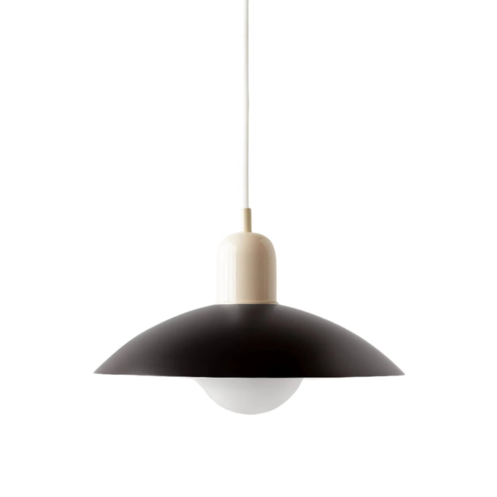 Suspension Pendant Lamp - Domed Shade with Globe