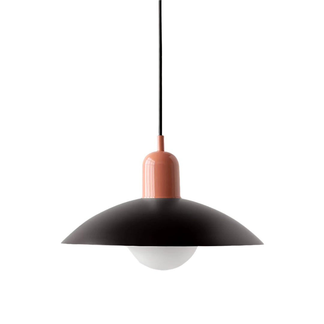 Suspension Pendant Lamp - Domed Shade with Globe