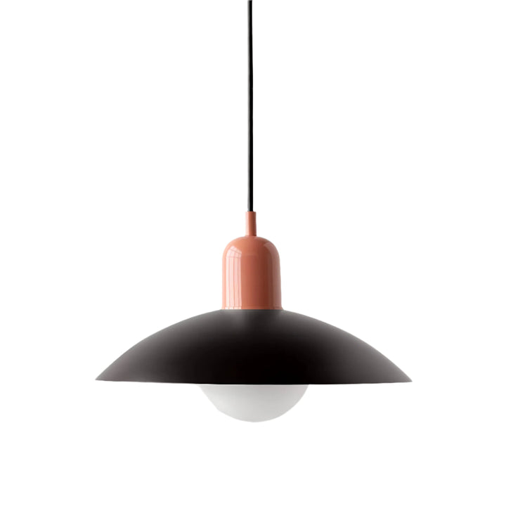 Suspension Pendant Lamp - Domed Shade with Globe