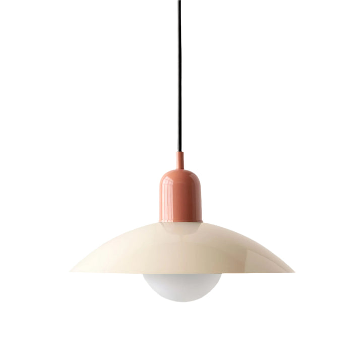 Suspension Pendant Lamp - Domed Shade with Globe