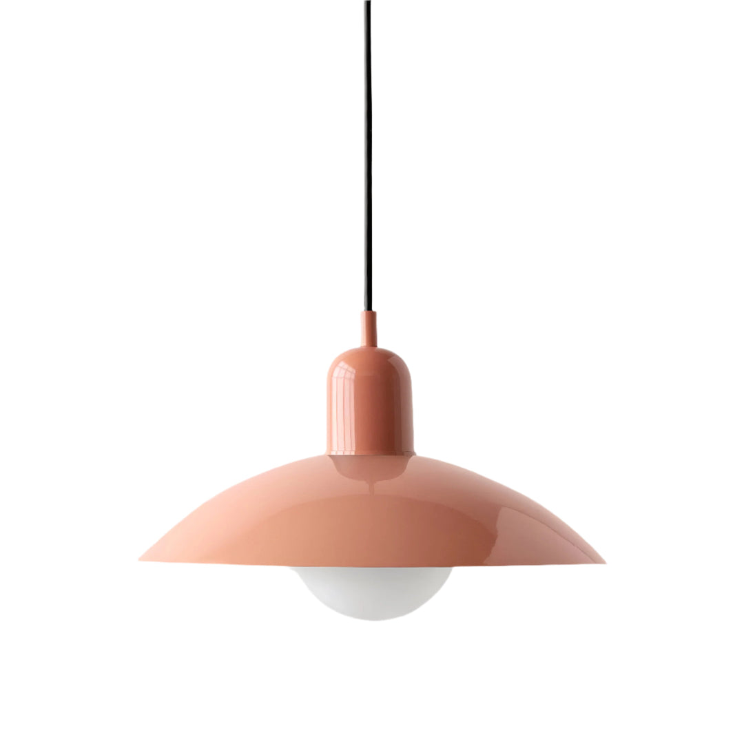 Suspension Pendant Lamp - Domed Shade with Globe