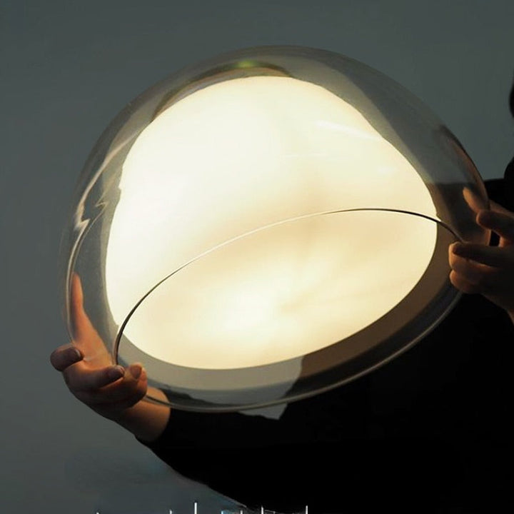 Suspension Pendant Lamp - Domed Shade with Inner Diffuser