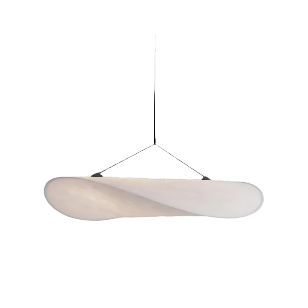 Suspension Pendant Lamp - Elongated Twisted Shade