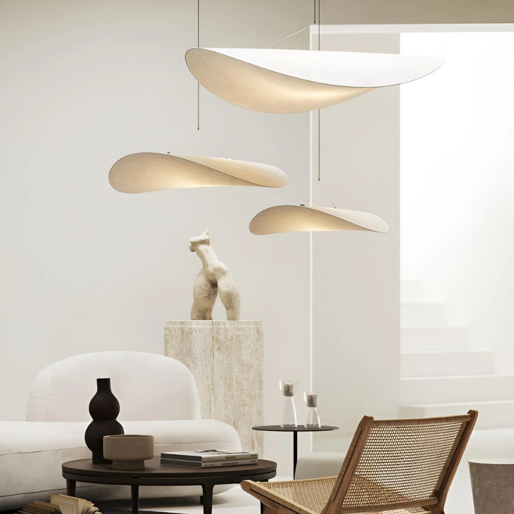 Suspension Pendant Lamp - Elongated Twisted Shade