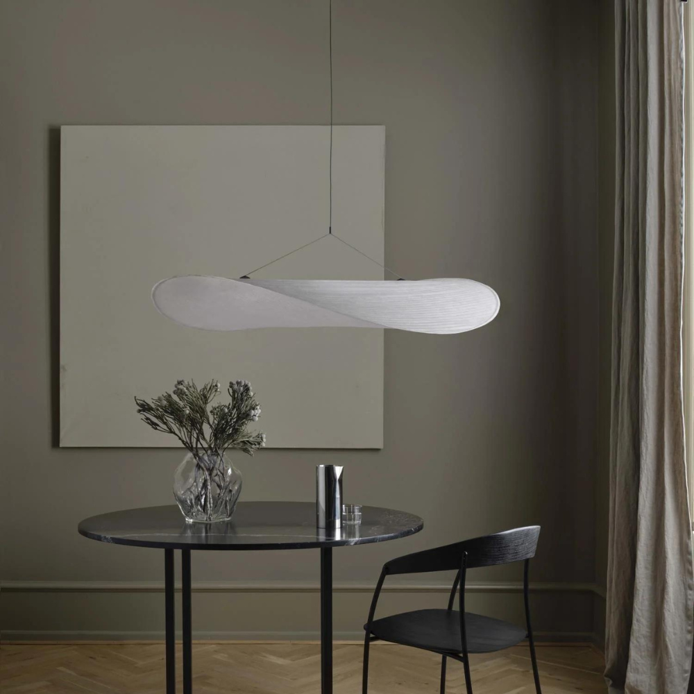 Suspension Pendant Lamp - Elongated Twisted Shade