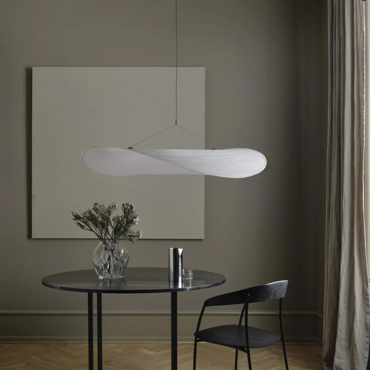 Suspension Pendant Lamp - Elongated Twisted Shade