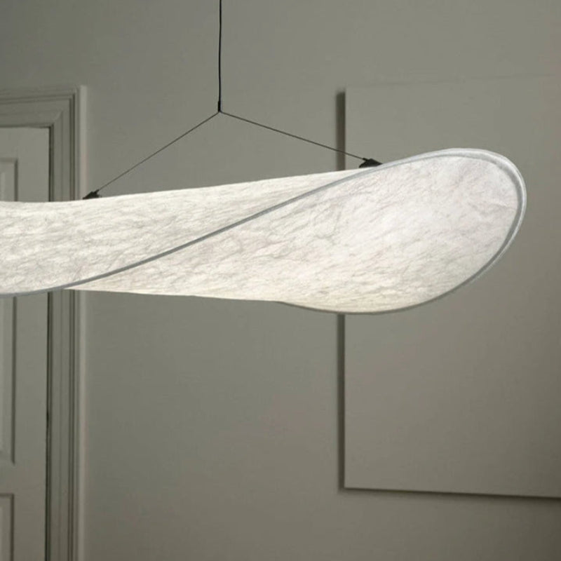 Suspension Pendant Lamp - Elongated Twisted Shade