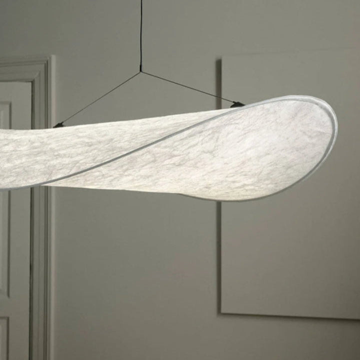 Suspension Pendant Lamp - Elongated Twisted Shade