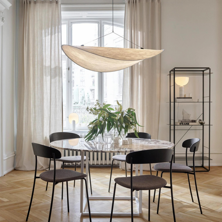 Suspension Pendant Lamp - Elongated Twisted Shade